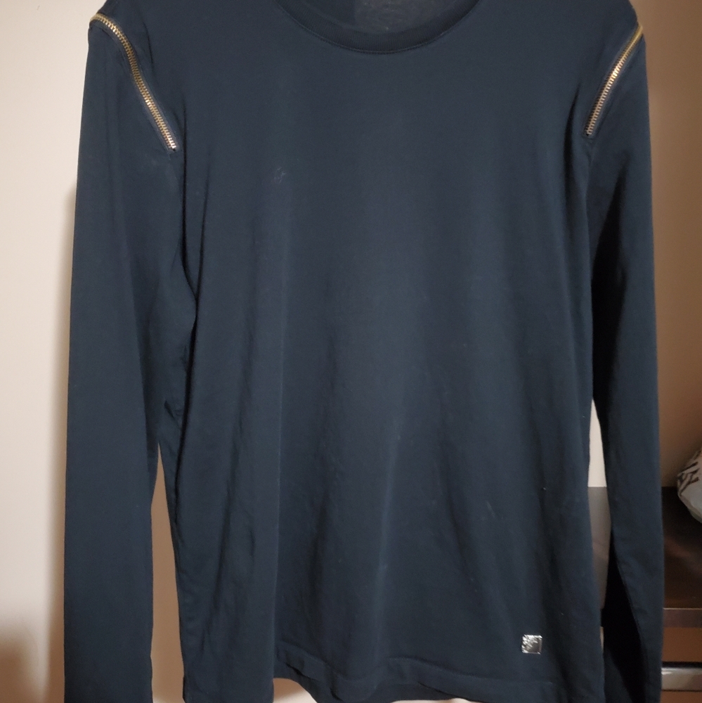 Black long sleeve versace shirt